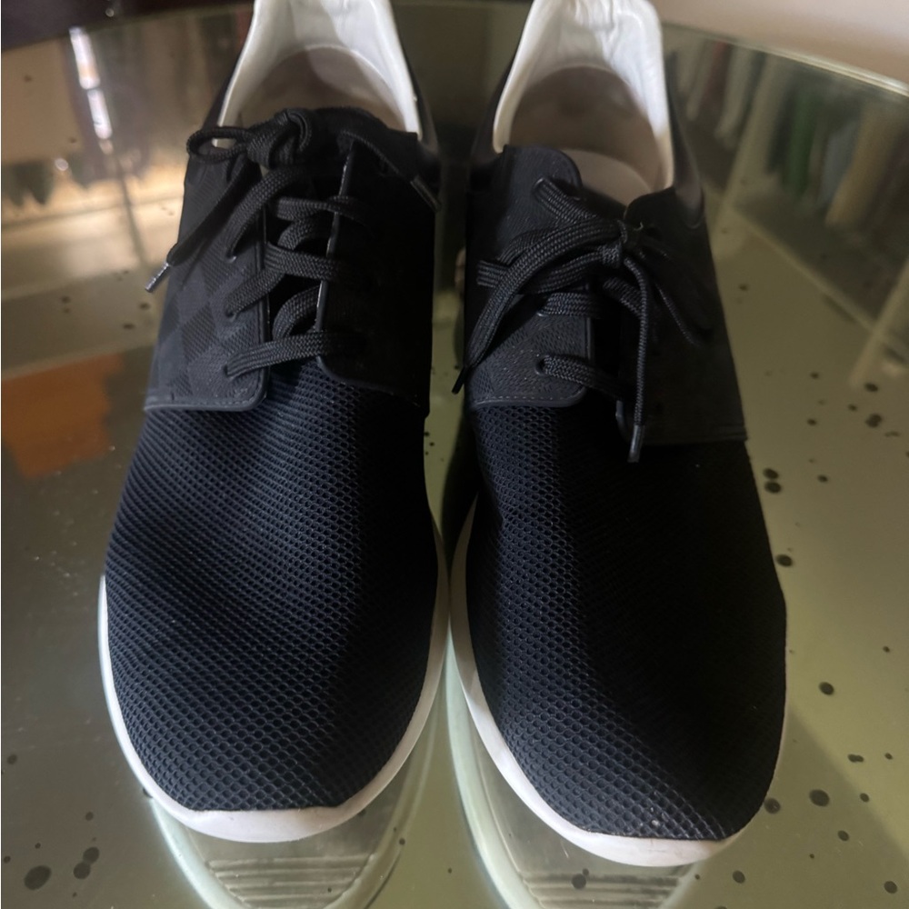 Louis Vuitton Black and White Athletic Shoes